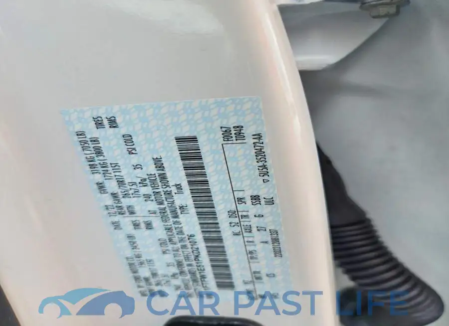 1FTFW1E51PKD21076# 12