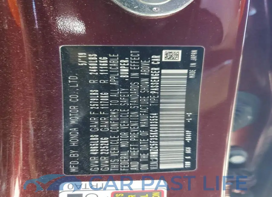 JHMZC5F35KC003554# 12