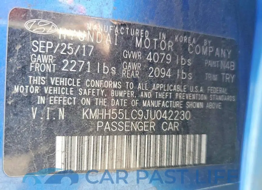 KMHH55LC9JU042230# 12