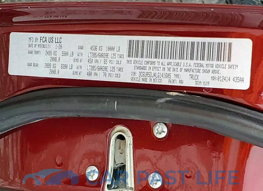 3C6UR5DJ4LG141605# 12