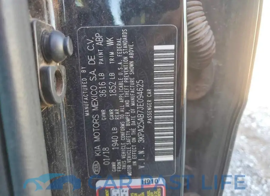 3KPA25AB7JE094625# 12