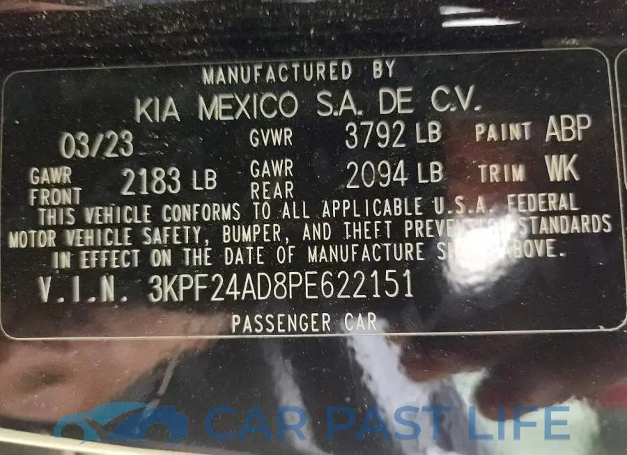 3KPF24AD8PE622151# 12