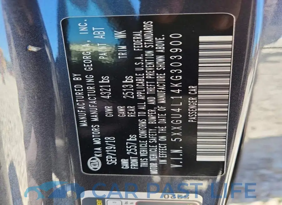 5XXGU4L14KG303900# 13