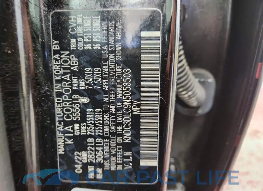 KNDC3DLC9N5053503# 12