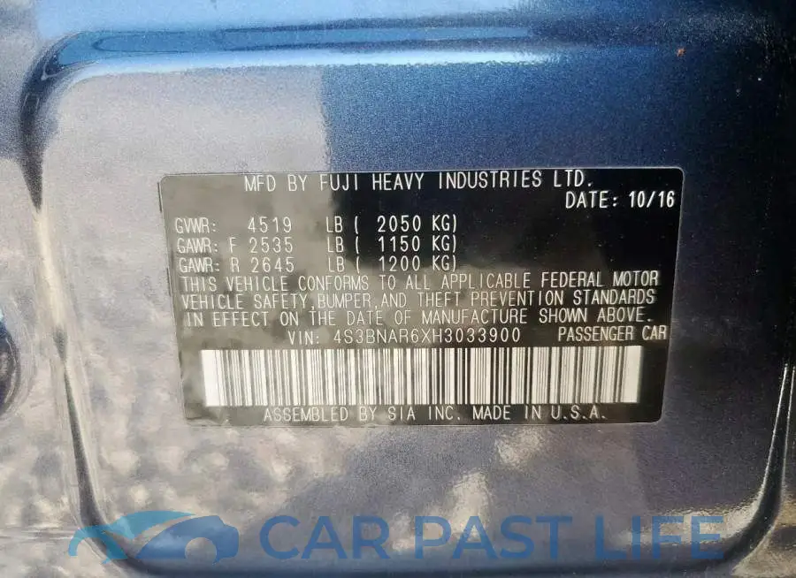 4S3BNAR6XH3033900# 13