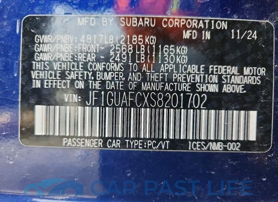 JF1GUAFCXS8201702# 13