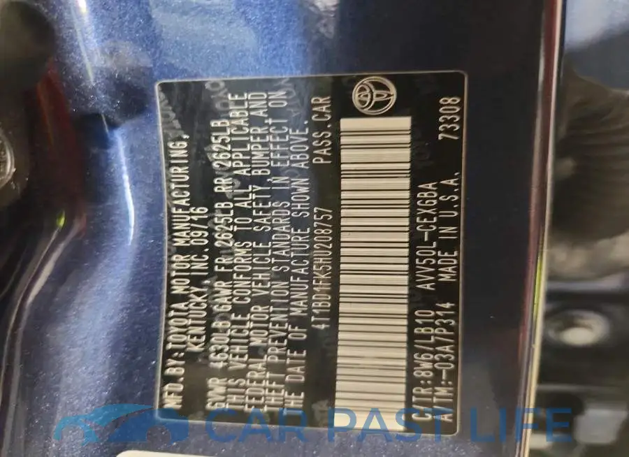 4T1BD1FK5HU208757# 13