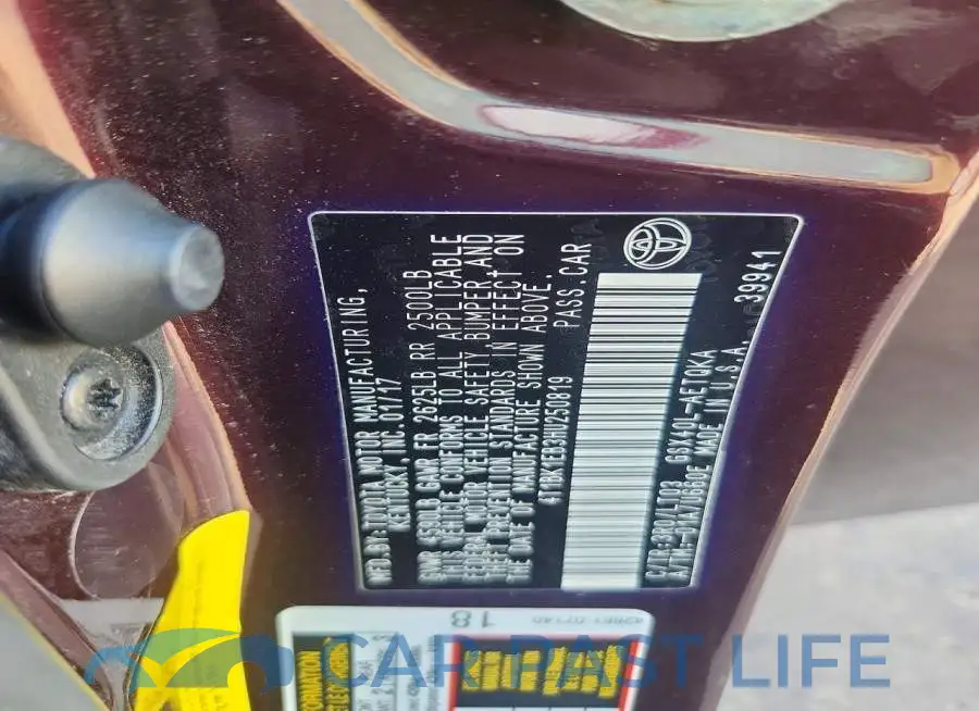 4T1BK1EB3HU250819# 12