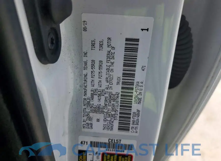 5TFDY5F11LX879642# 12