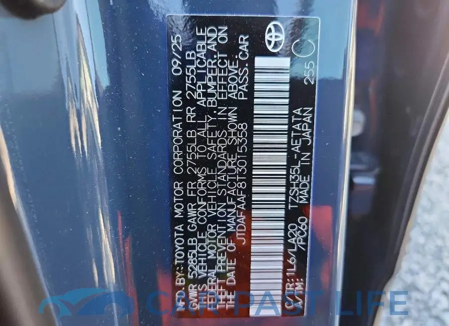 JTDAFAAF8T3015358# 12
