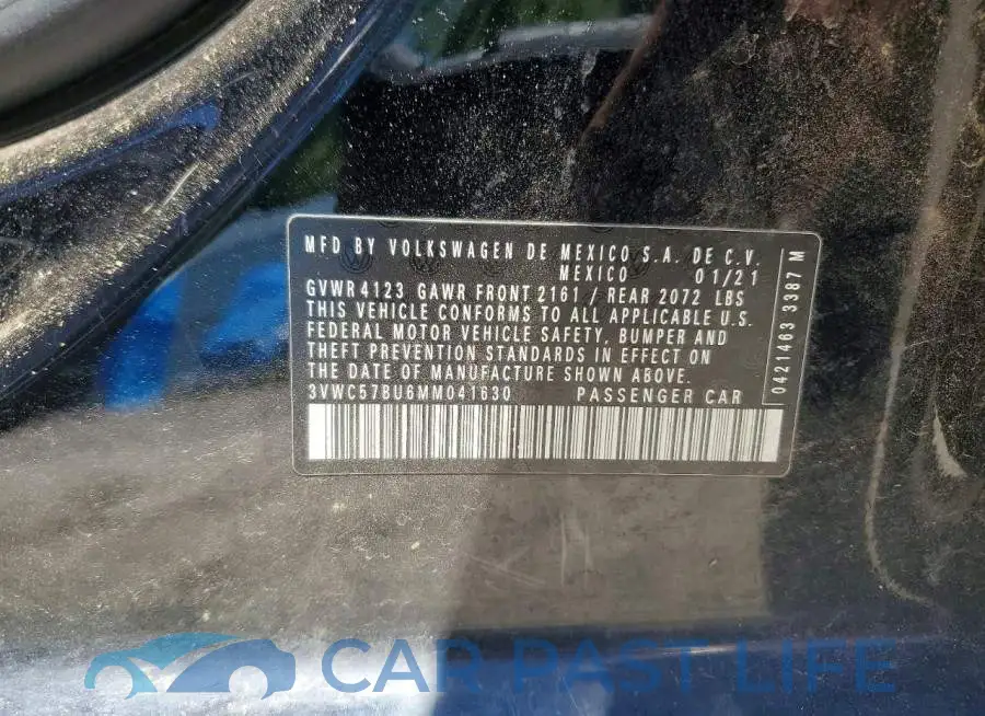 3VWC57BU6MM041630# 12