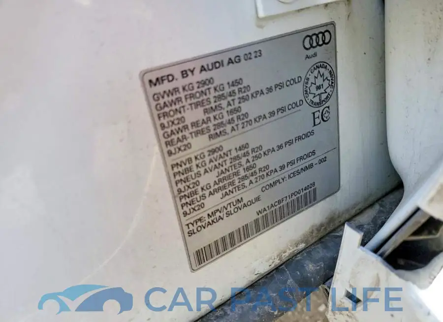 WA1ACBF71PD014028# 14