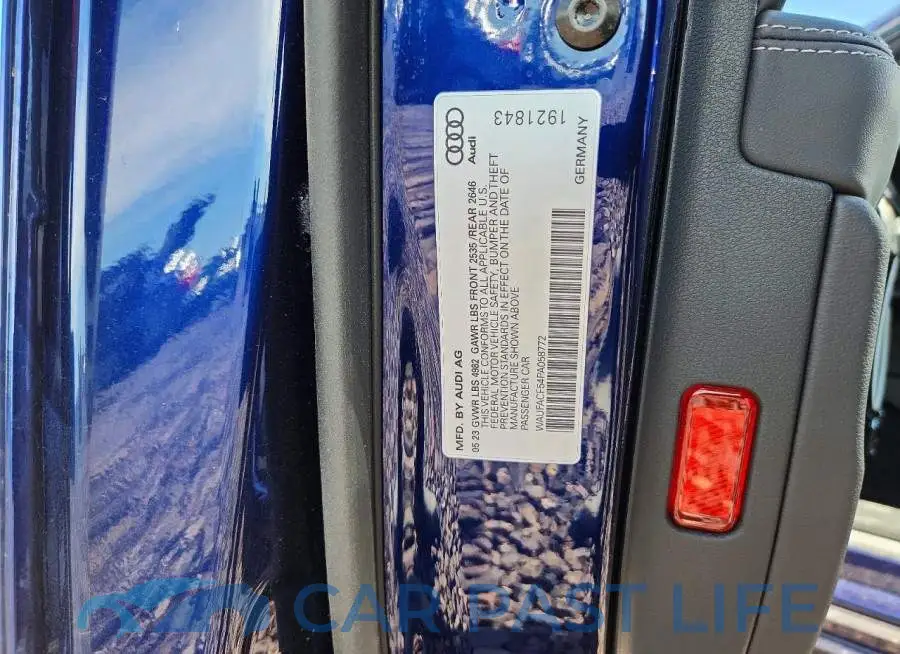 WAUFACF54PA058772# 12