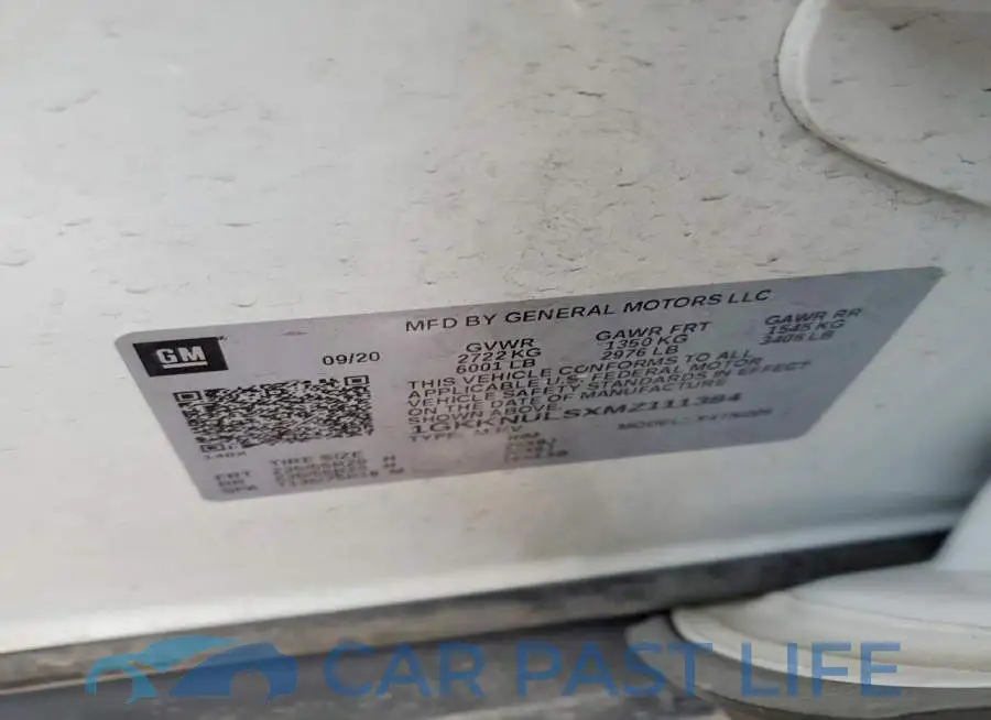 1GKKNULSXMZ111384# 14