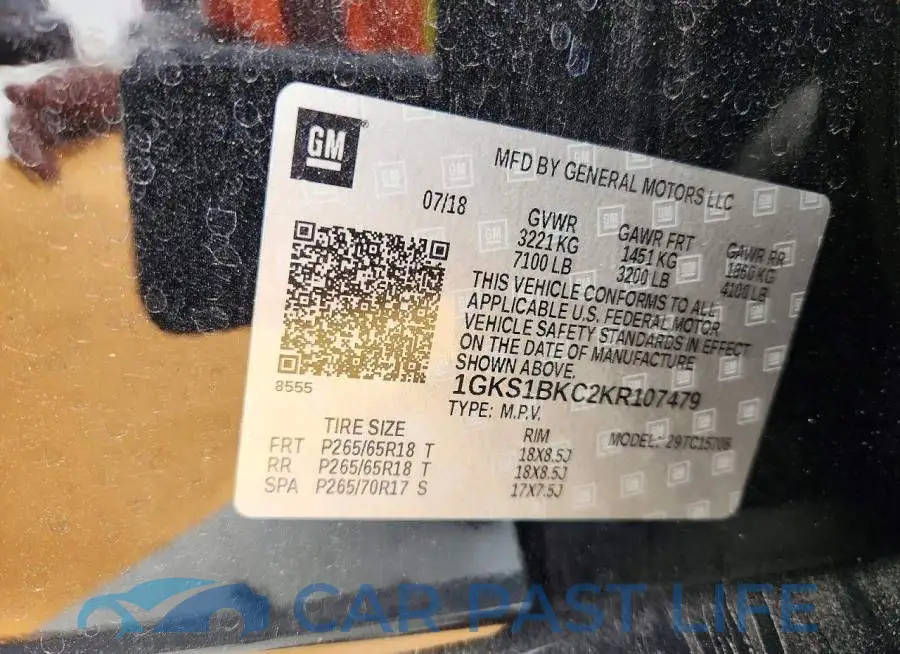 1GKS1BKC2KR107479# 14