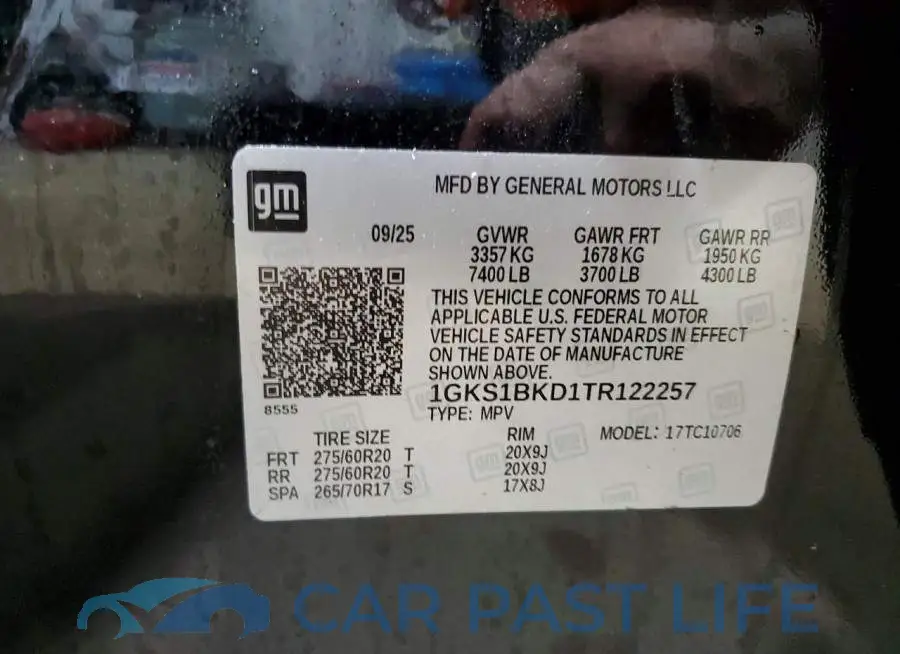 1GKS1BKD1TR122257# 13