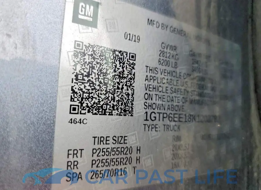 1GTP6EE18K1208782# 12