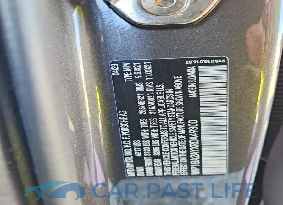 WP1BA2AYXRDA49300# 13