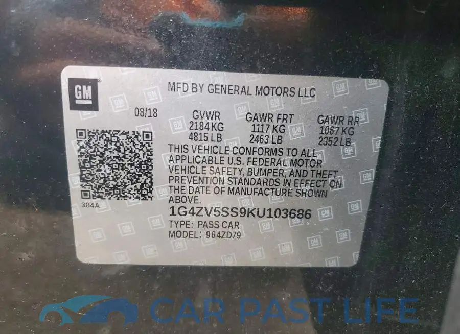 1G4ZV5SS9KU103686# 12