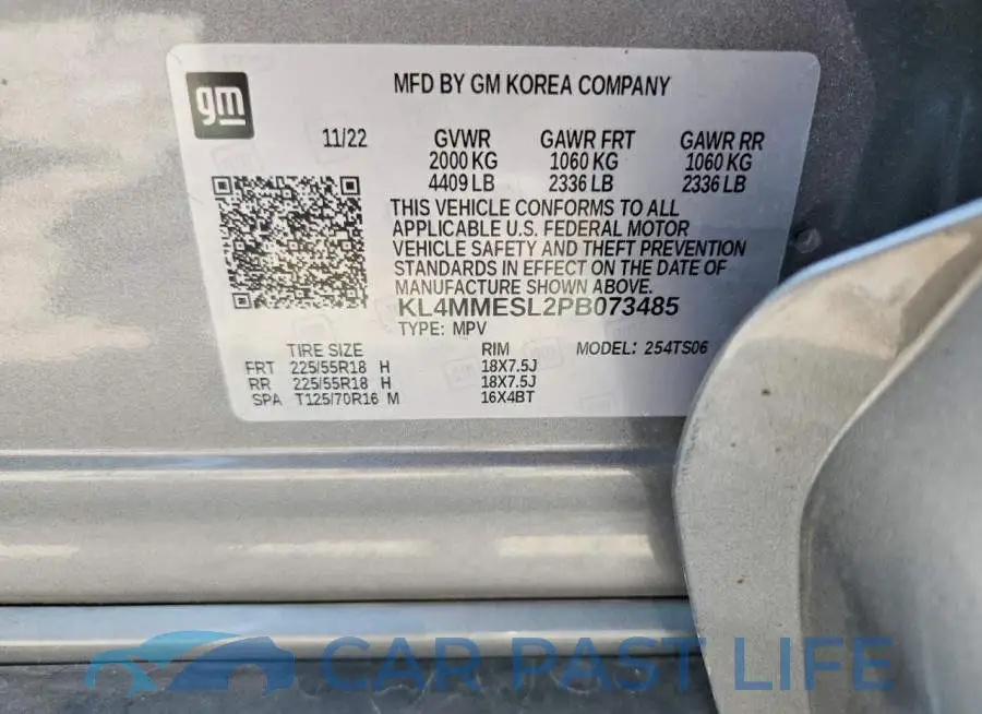 KL4MMESL2PB073485# 12
