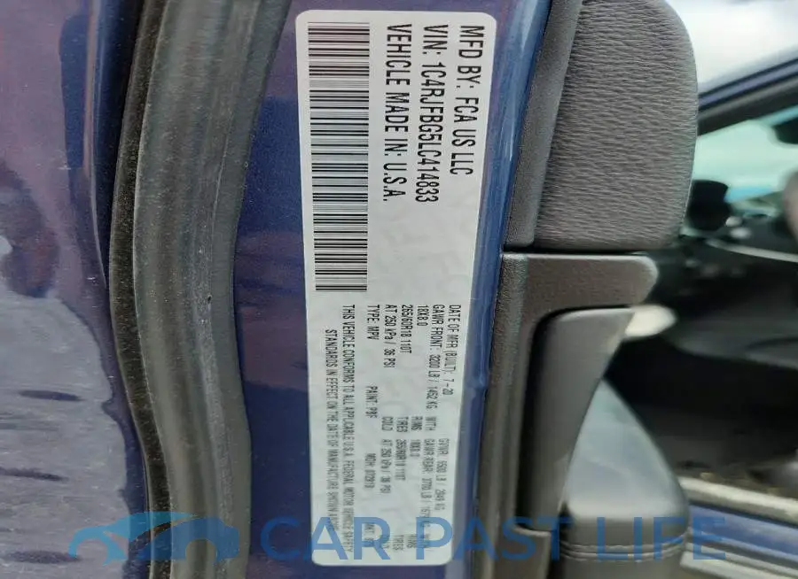 1C4RJFBG5LC414833# 13