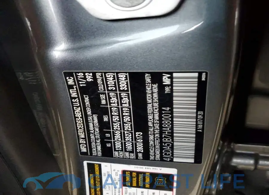 4JGDA5JB7HA880014# 12