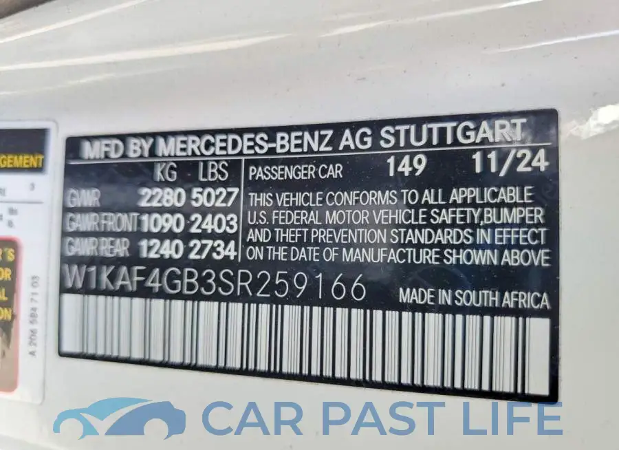 W1KAF4GB3SR259166# 13