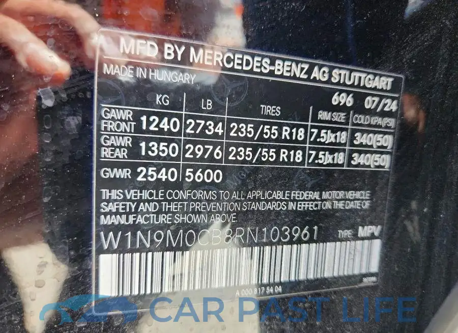 W1N9M0CB8RN103961# 13