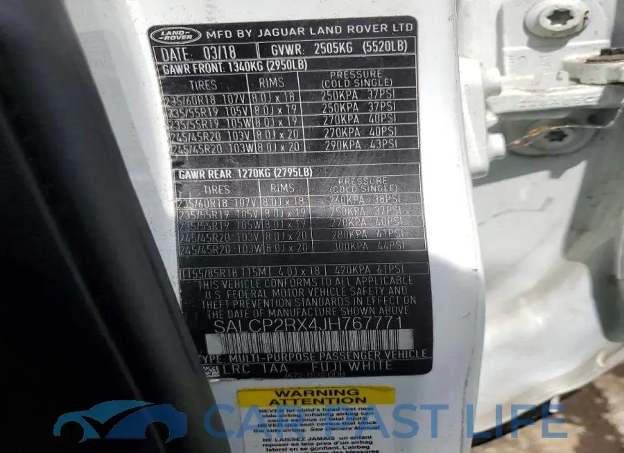 SALCP2RX4JH767771# 13