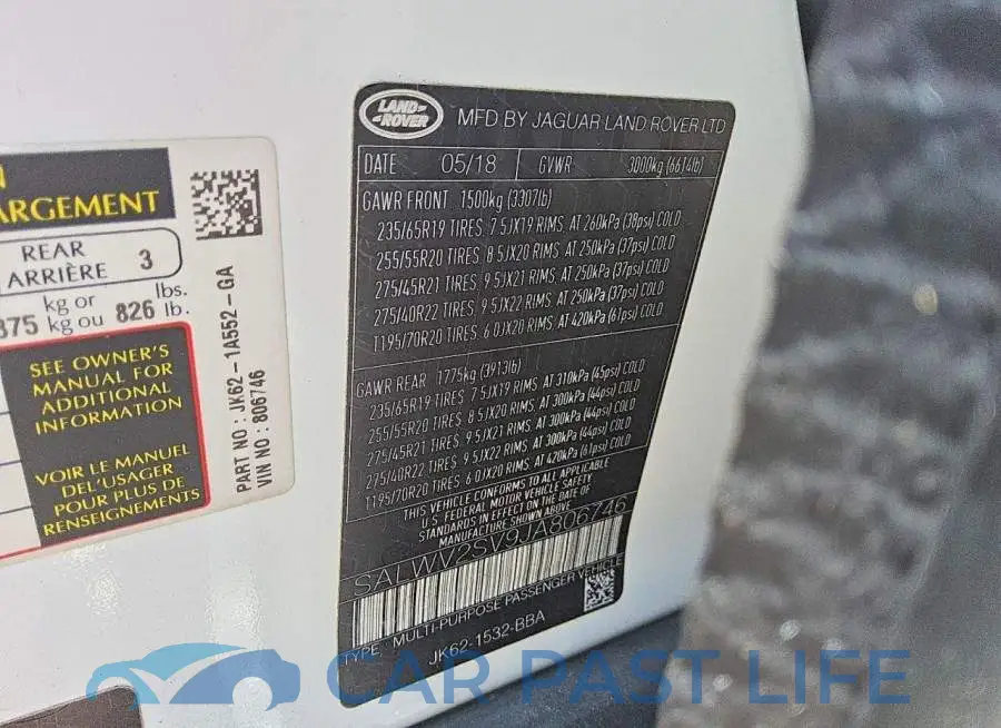 SALWV2SV9JA806746# 13