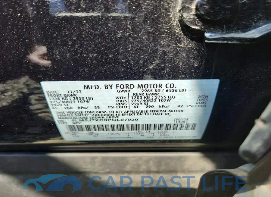 5LM5J7XC0PGL07920# 12