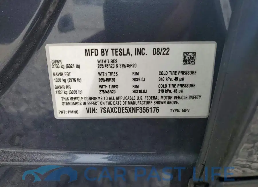 7SAXCDE5XNF356176# 13
