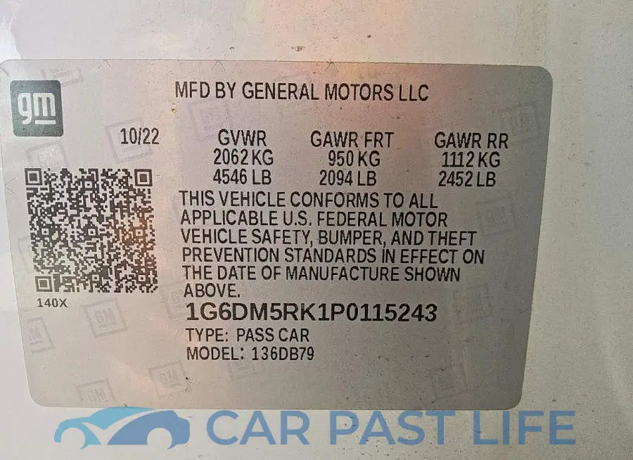 1G6DM5RK1P0115243# 12