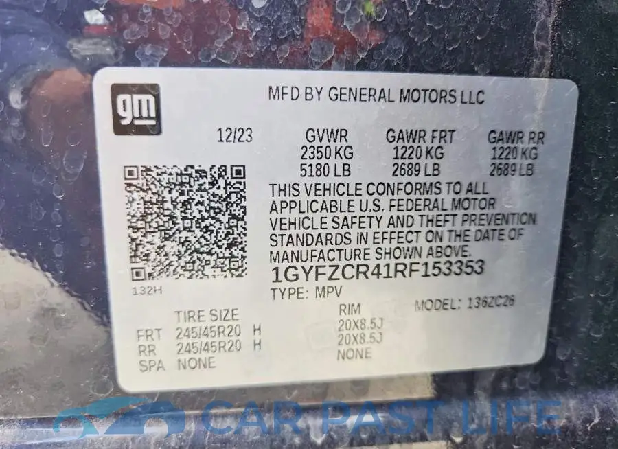 1GYFZCR41RF153353# 13