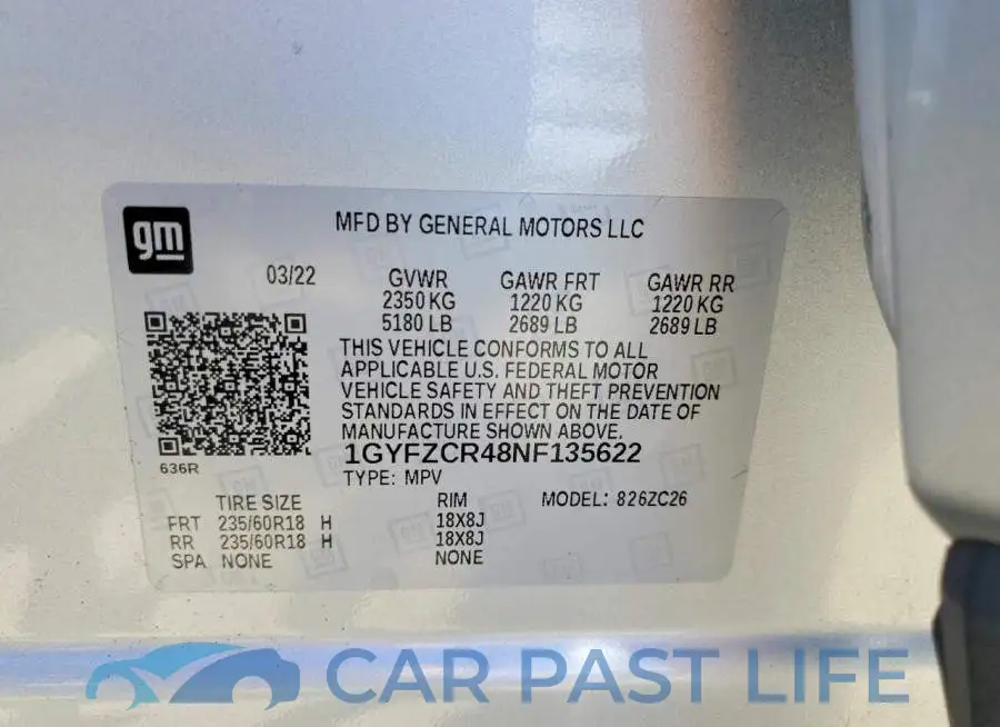 1GYFZCR48NF135622# 13