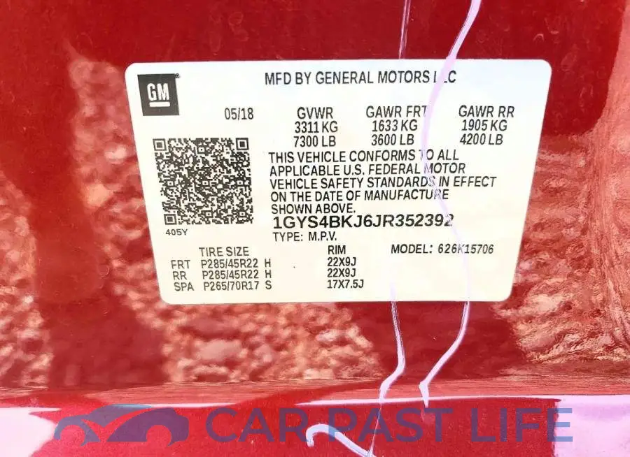 1GYS4BKJ6JR352392# 14