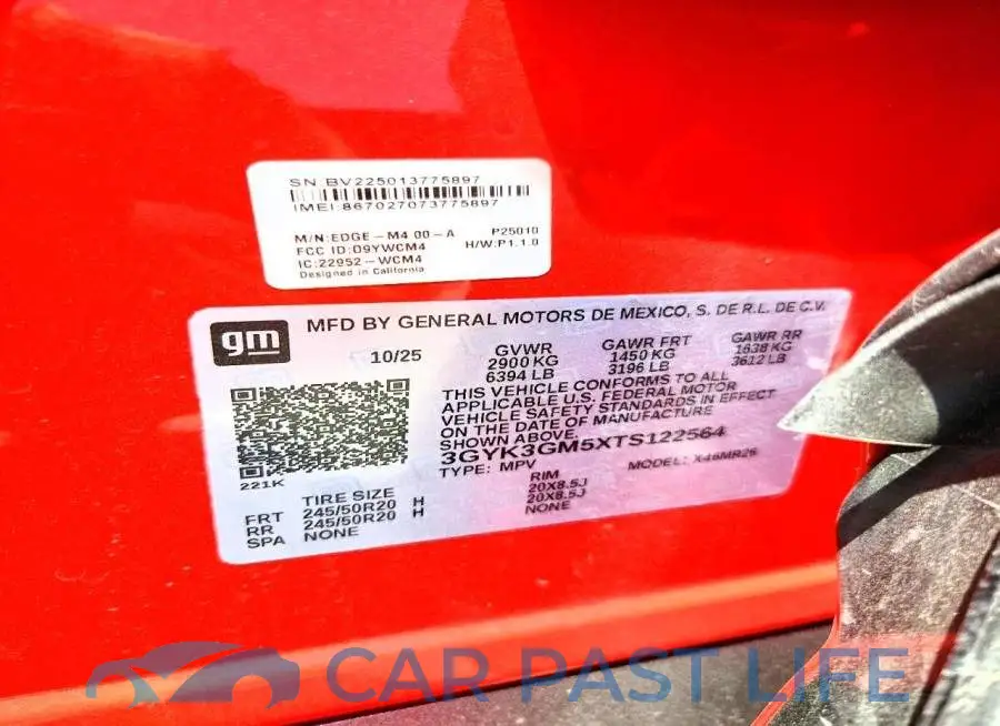 3GYK3GM5XTS122564# 14