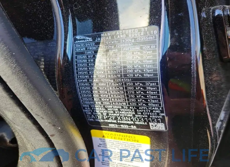 SADFP2FX9N1031131# 13