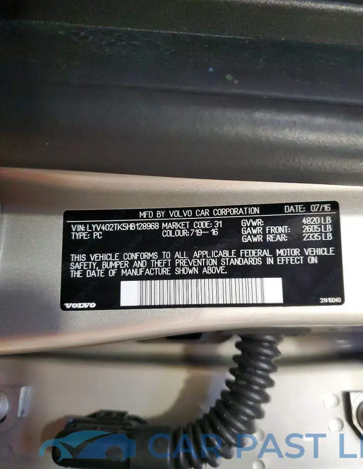 LYV402TK5HB128968# 12