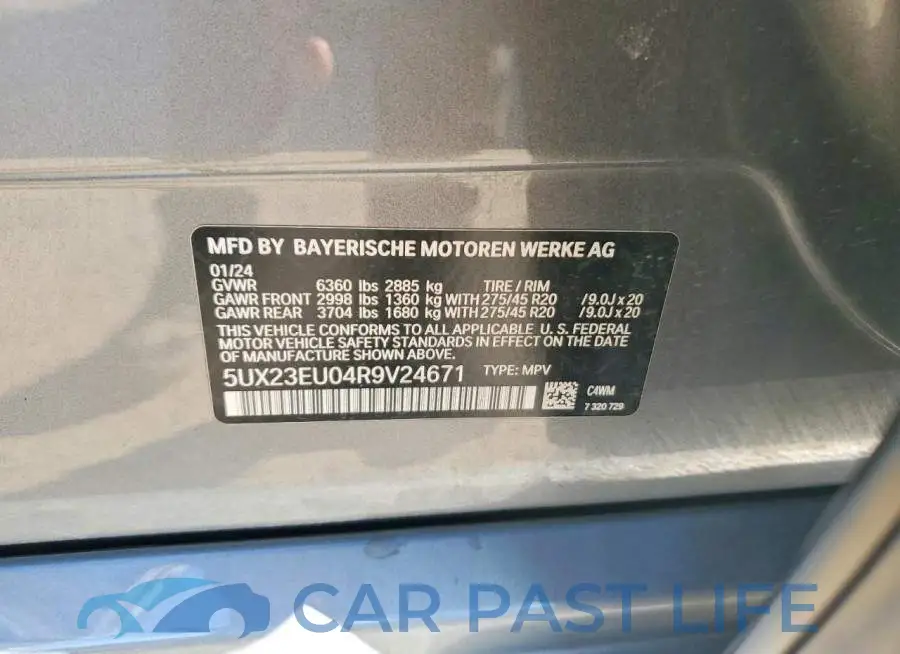 5UX23EU04R9V24671# 13