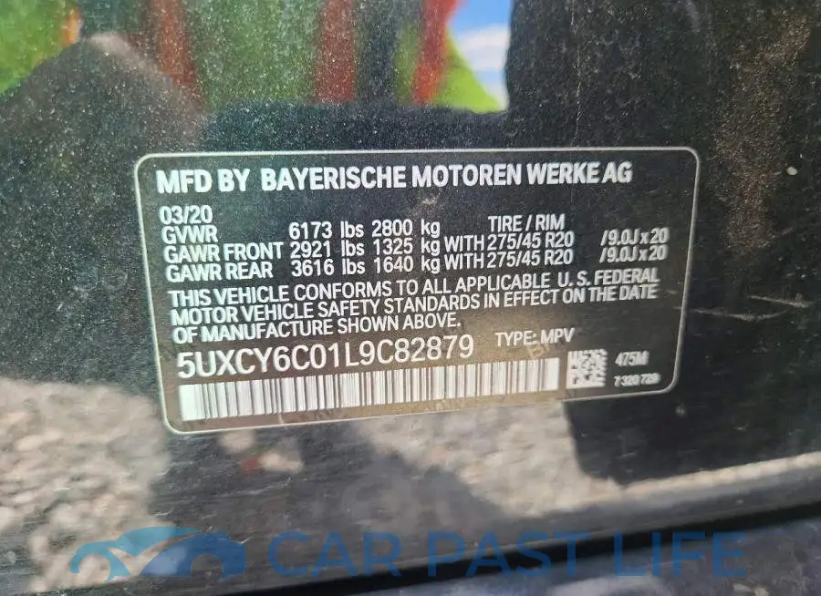 5UXCY6C01L9C82879# 13