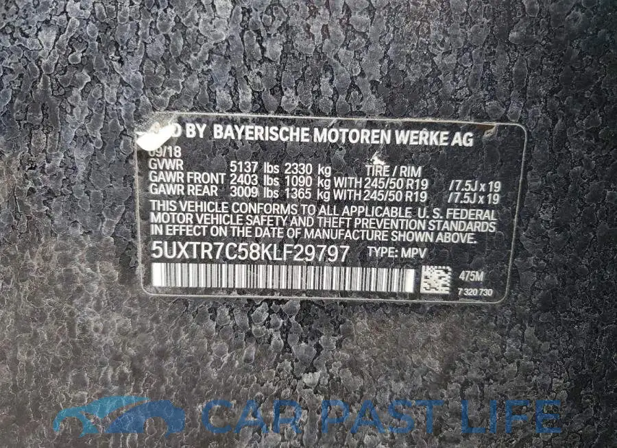 5UXTR7C58KLF29797# 13