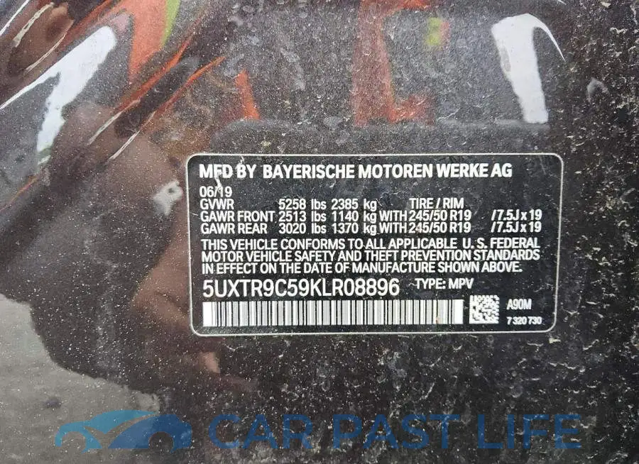 5UXTR9C59KLR08896# 14