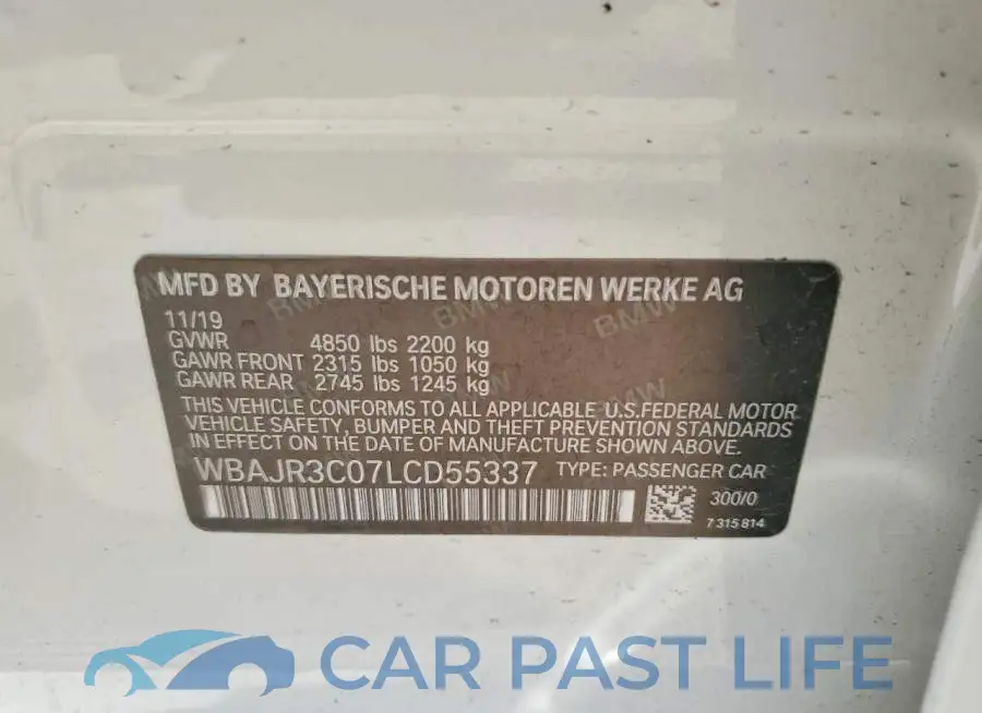 WBAJR3C07LCD55337# 12