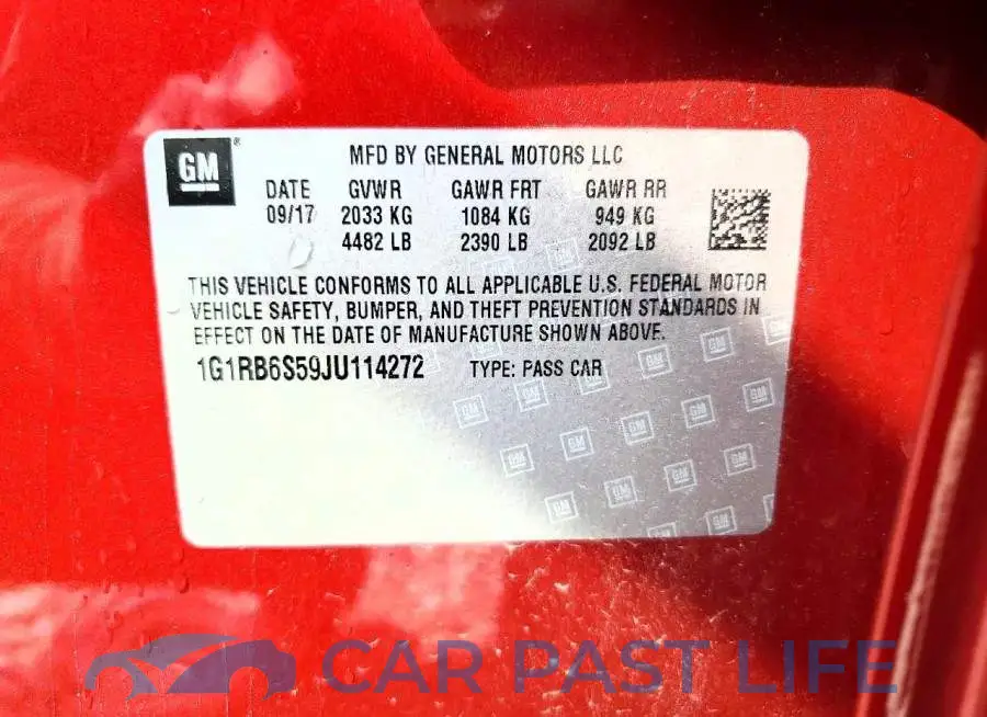 1G1RB6S59JU114272# 13