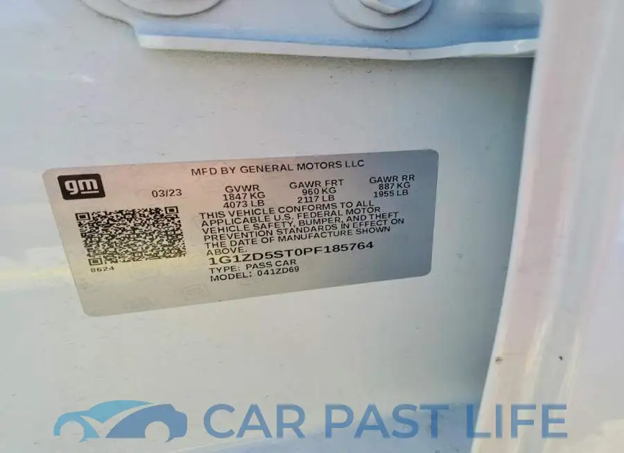 1G1ZD5ST0PF185764# 12