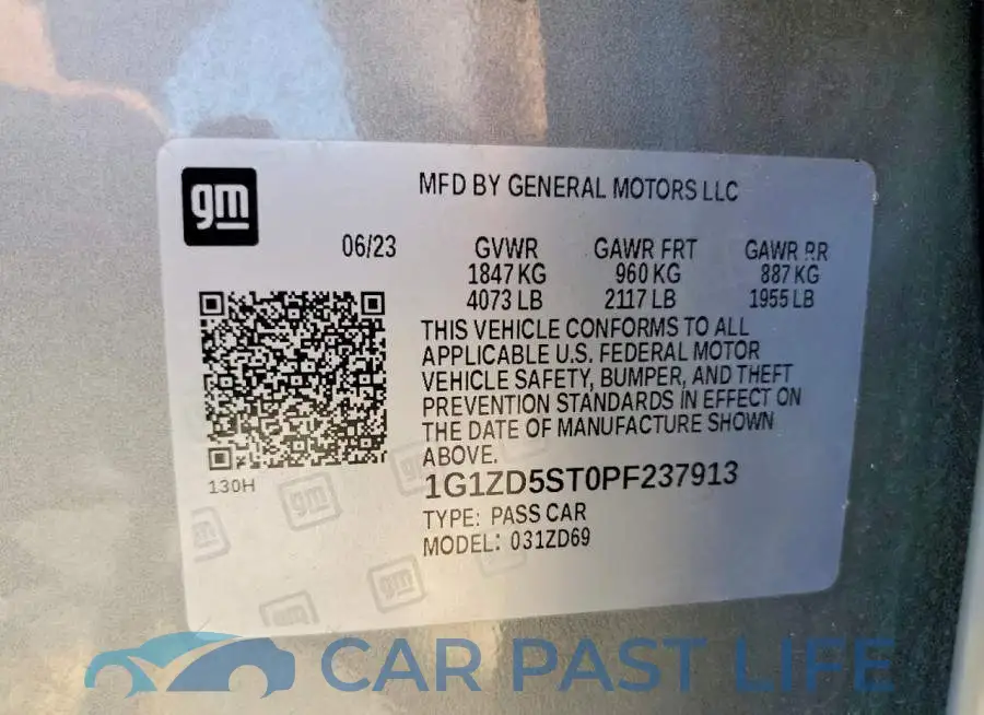 1G1ZD5ST0PF237913# 12