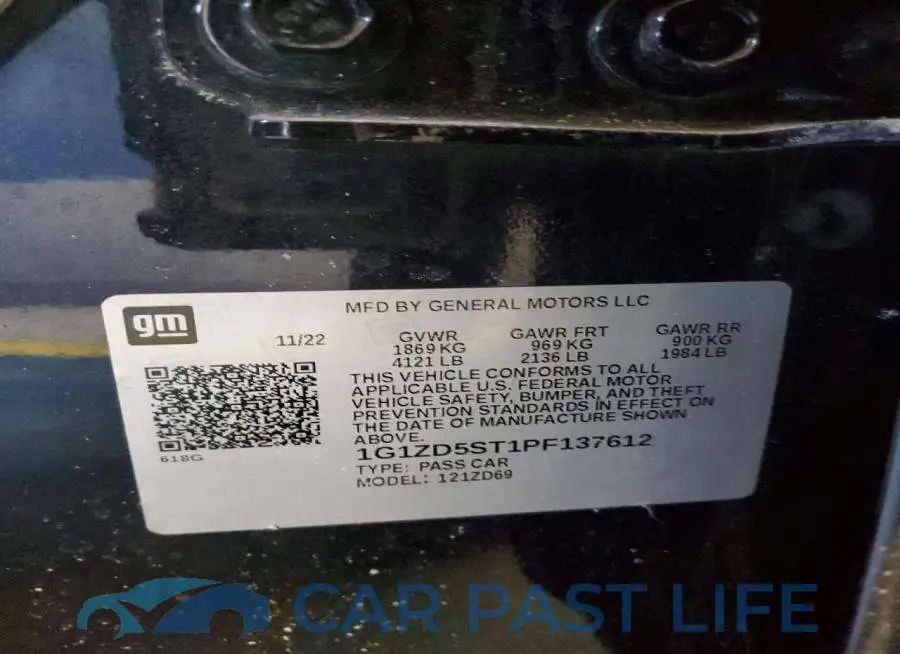 1G1ZD5ST1PF137612# 12