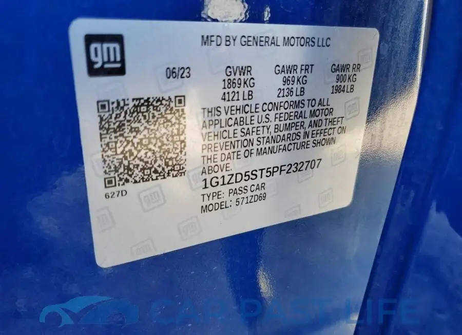 1G1ZD5ST5PF232707# 12