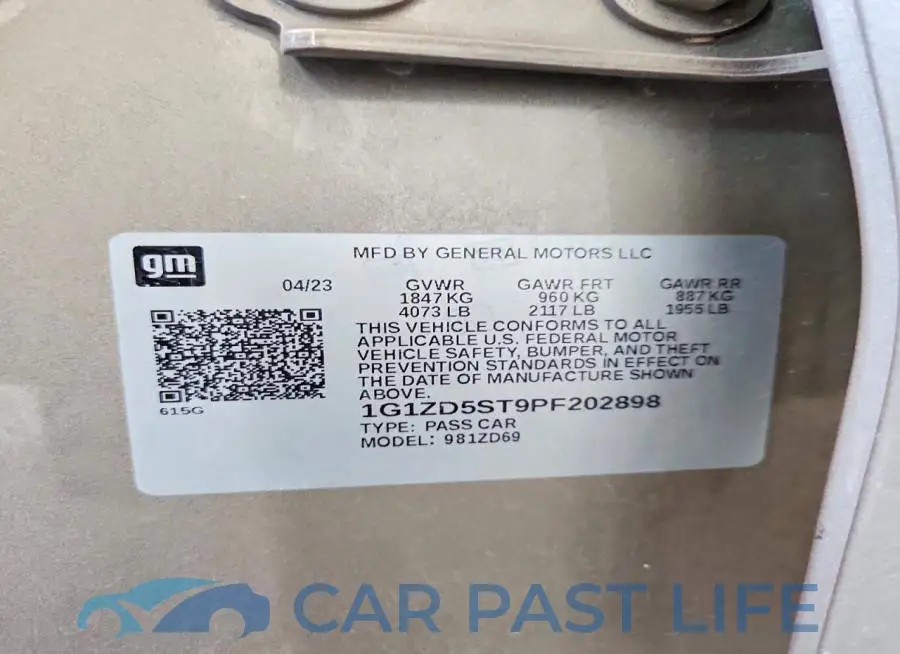 1G1ZD5ST9PF202898# 12